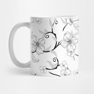 Creepy Flowers Pattern 4 Mug